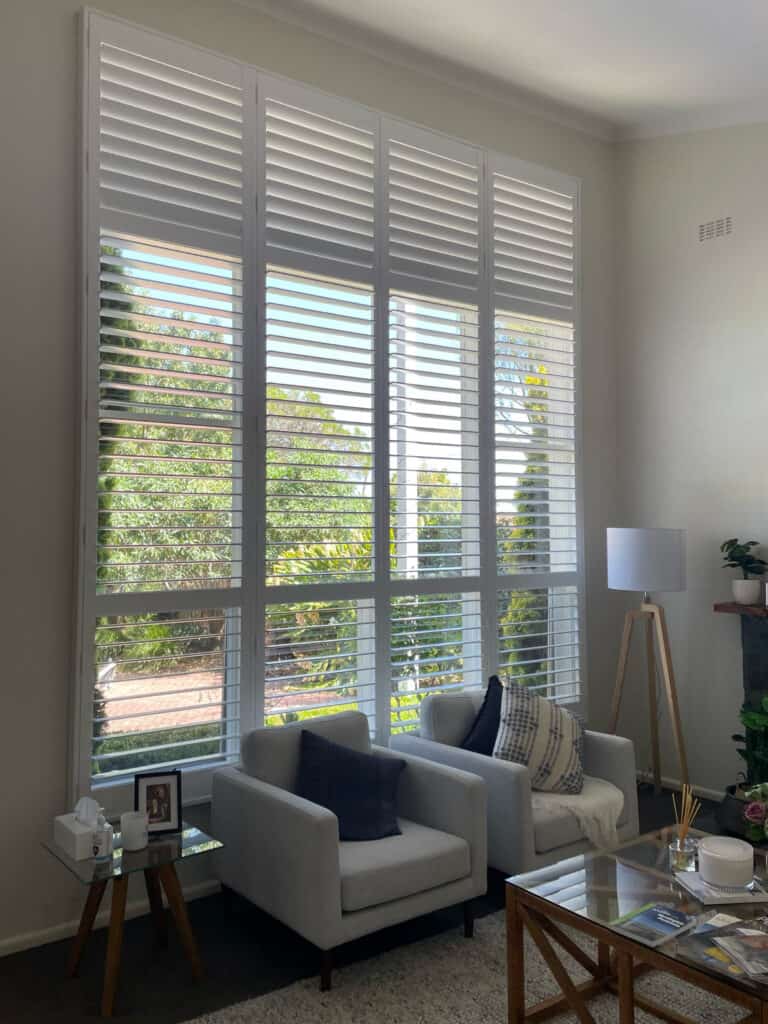 Beautiful Plantation Shutter On Large Window